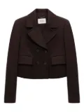 Dorothee Schumacher double-breasted cropped blazer - Brown