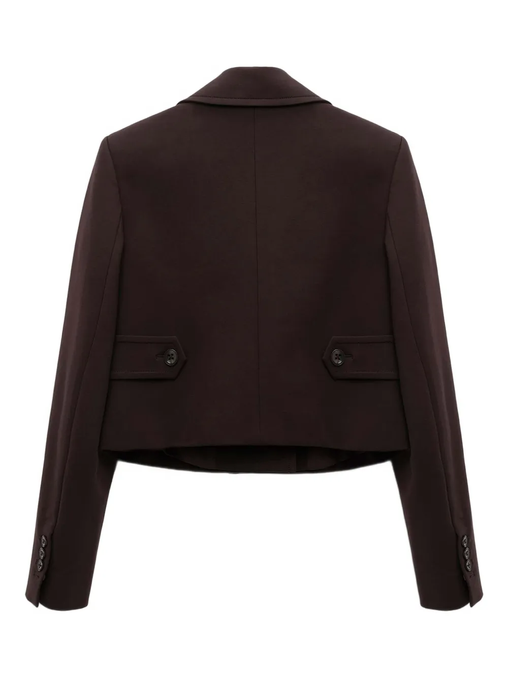 Dorothee Schumacher Cropped blazer met dubbele rij knopen Bruin