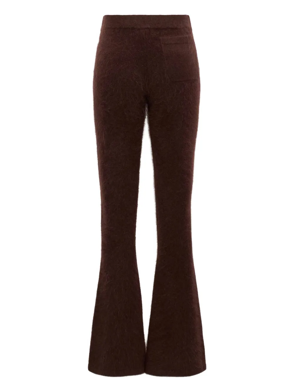 Dorothee Schumacher Brushed-finish Flared Trousers In Brown