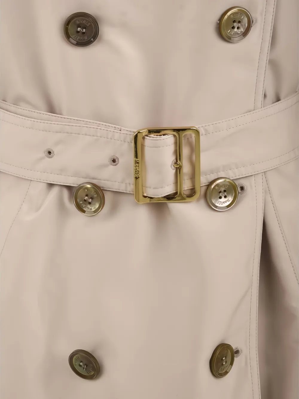 Moorer Belted Double-breasted Trench Coat In Neutral