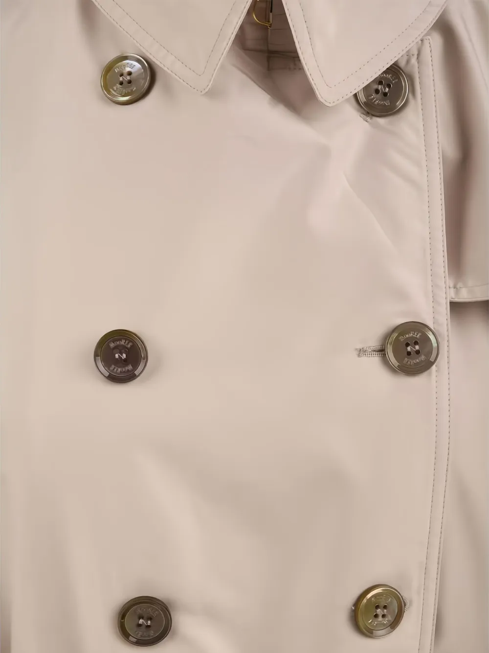 Moorer Belted Double-breasted Trench Coat In Neutral