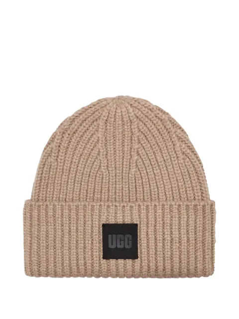 UGG bonnet côtelé à logo