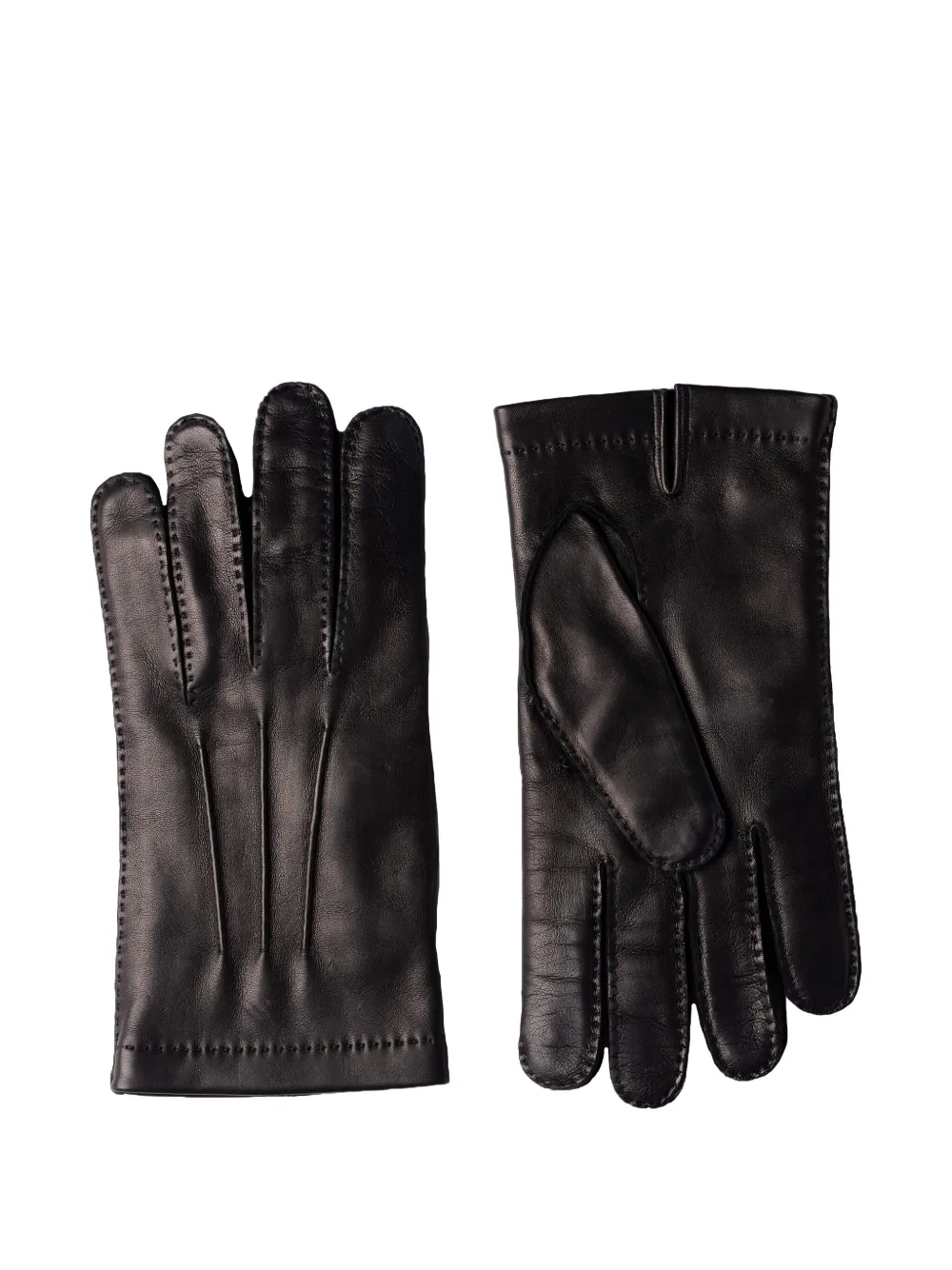 Mario Portolano shearling leather gloves | Black | Image 1