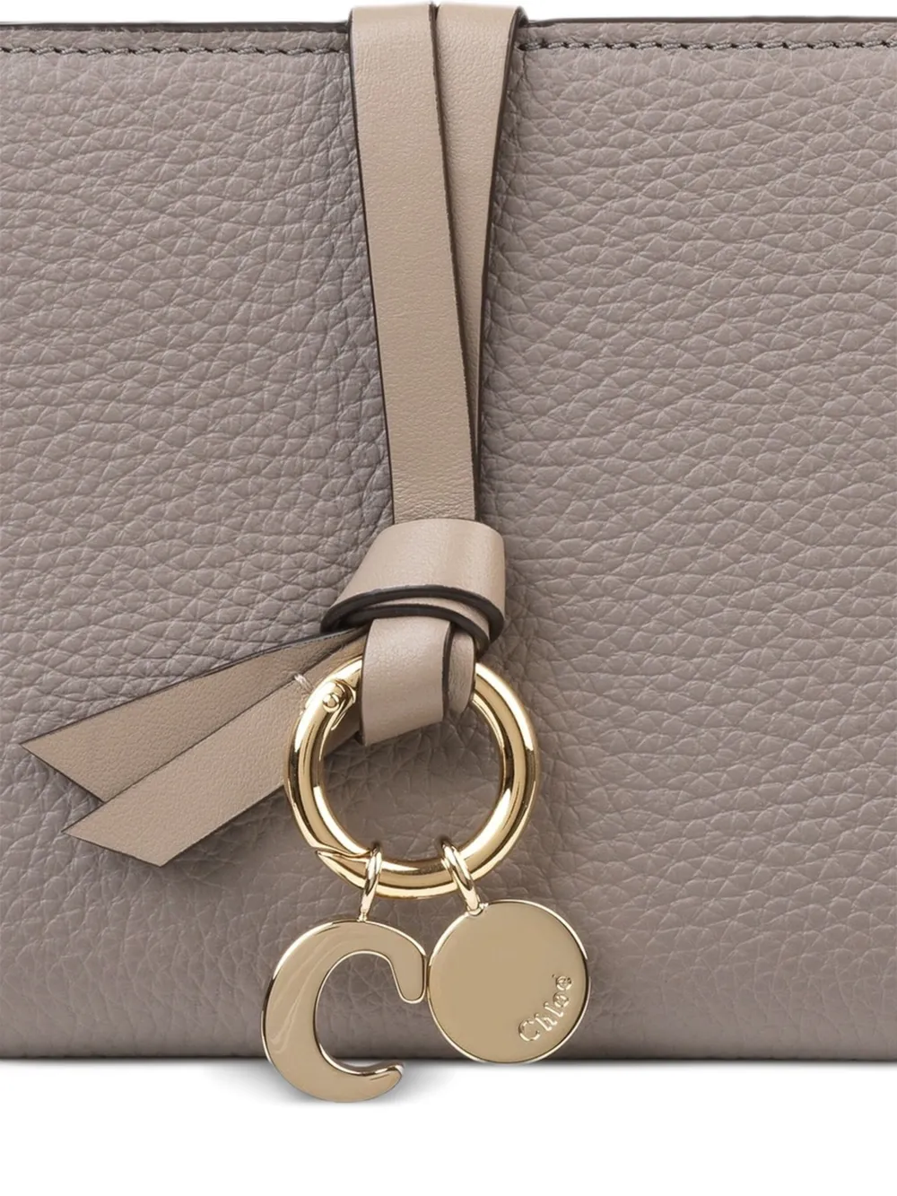 Chloé Leren portemonnee - Beige