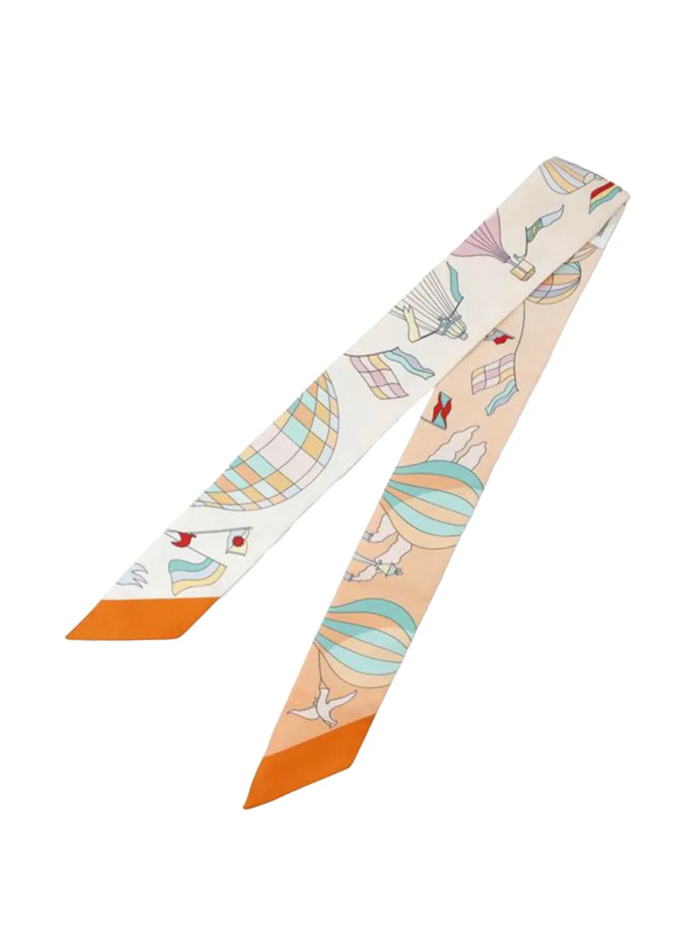Hermès Pre-Owned 2019-2020 Les Folies Du Ciel Silk Twilly Scarf scarves | Image 2