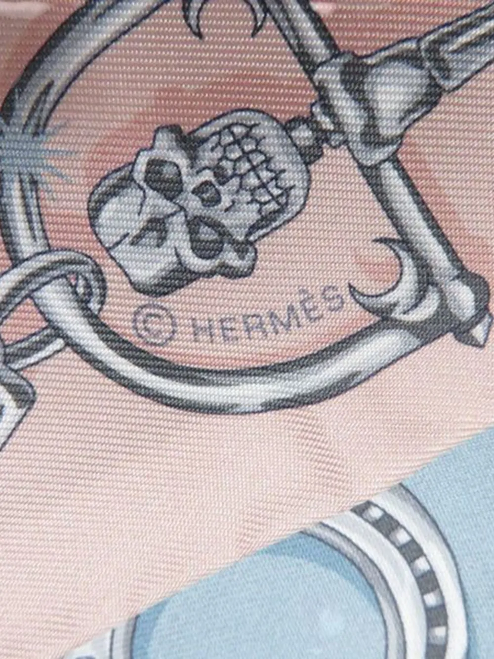 Pre-owned Hermes 2019-2020 C Est La Fete Silk Twilly Scarf Scarves In Blue