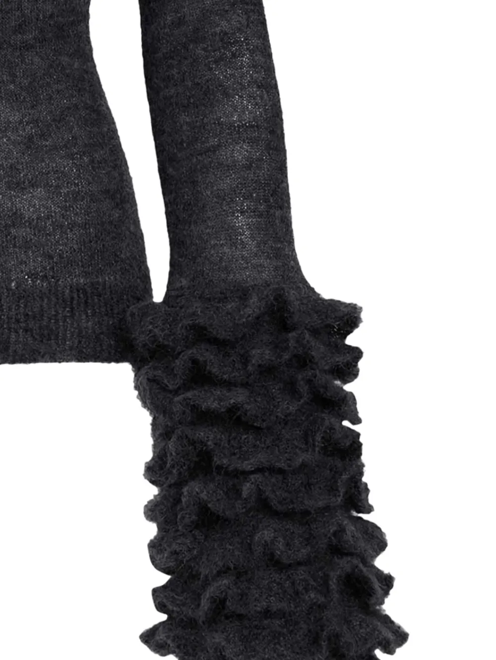 Alaïa ruffled-cuff mohair sweater | Knitted Sweaters | Image 2