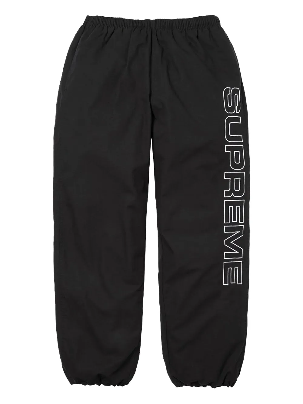 Supreme logo-embroidered straight-leg trousers - ブラック Supreme logo-embroidered straight-leg trousers - ブラック