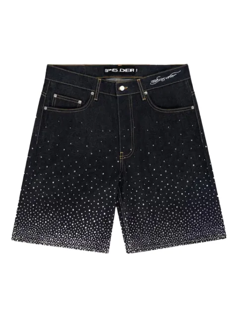 SP5DER Star Dust denim shorts
