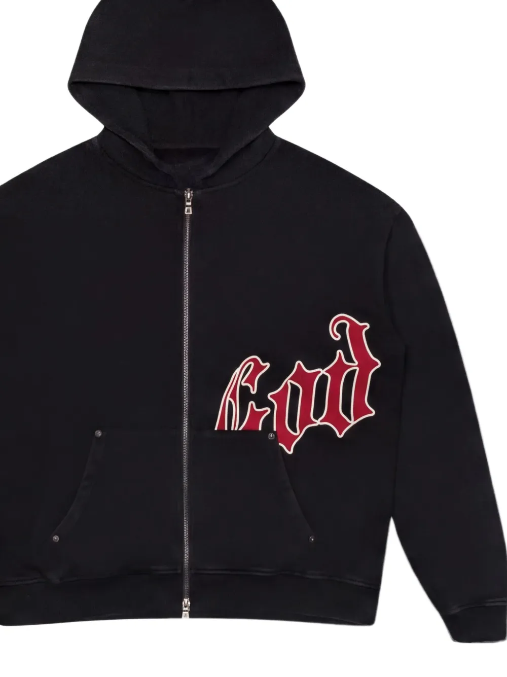 GODSPEED logo-print hoodie Zwart