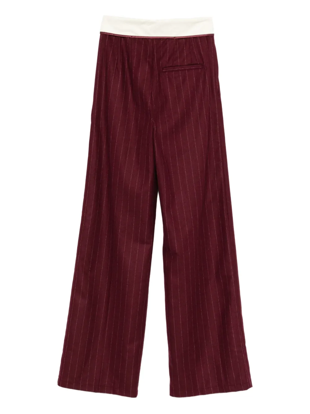 Forte Forte Broek met wijde pijpen - Rood