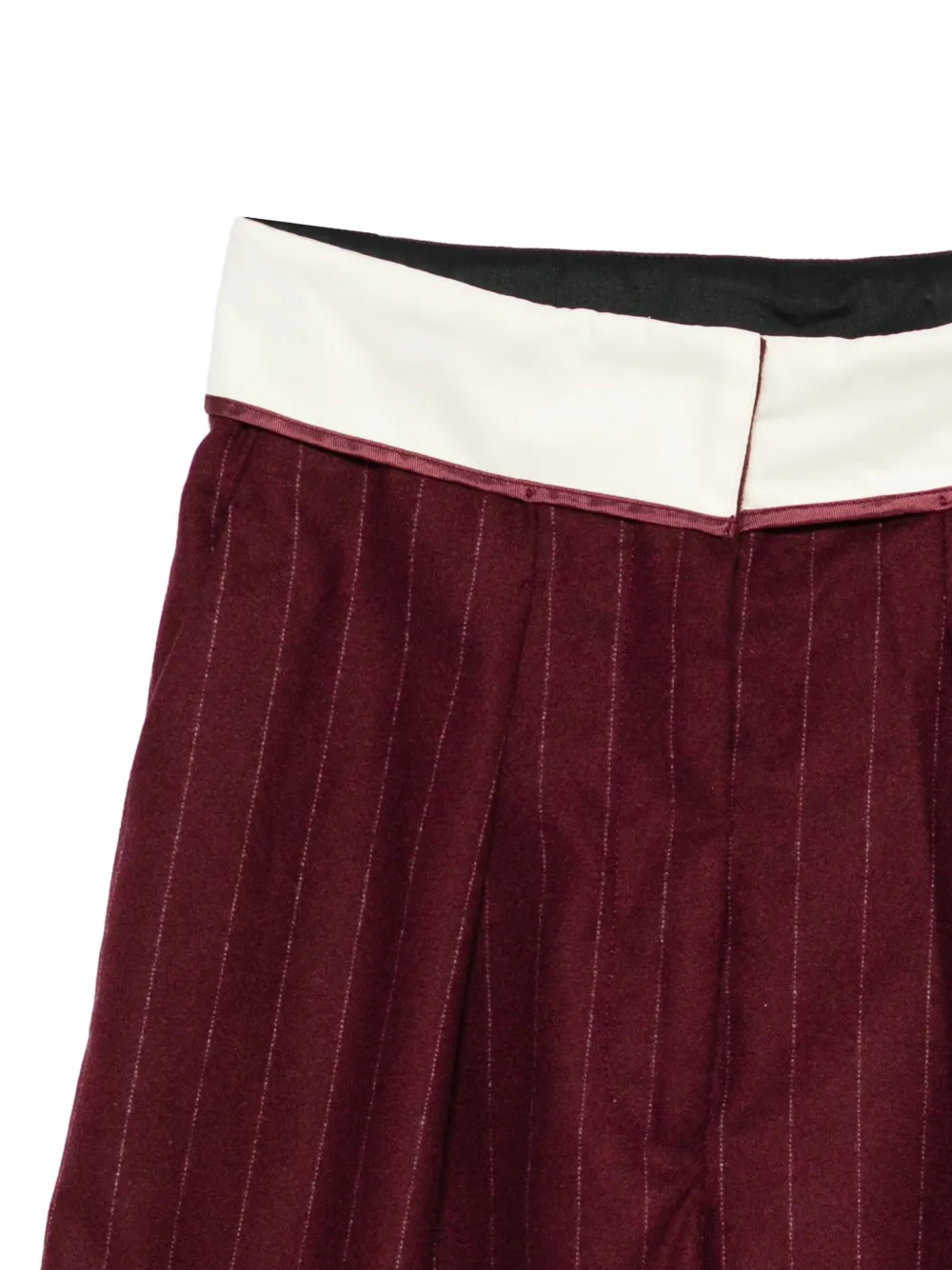 Forte Broek met wijde pijpen Rood