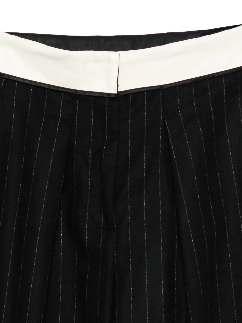 Forte Broek met wijde pijpen Zwart