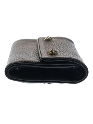 Chrome Hearts Mini Leather Wallet | Black | FARFETCH RO