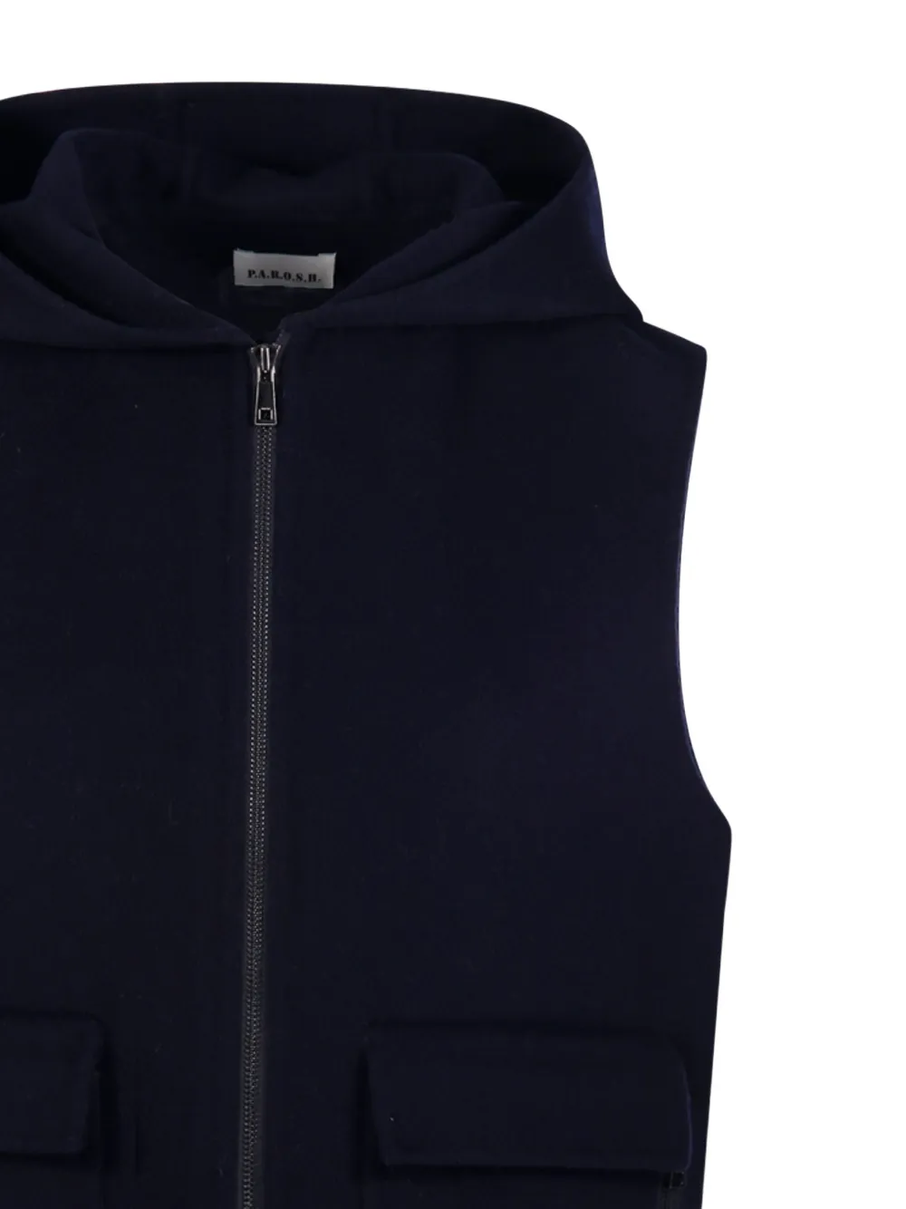 P.A.R.O.S.H. Vest met capuchon en zak Blauw