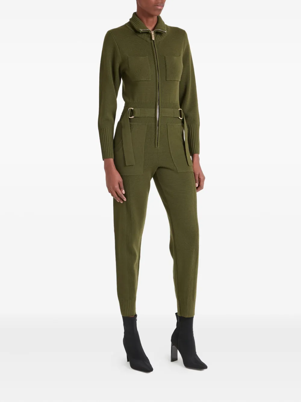 Temperley London Napoleon gebreid jumpsuit Groen