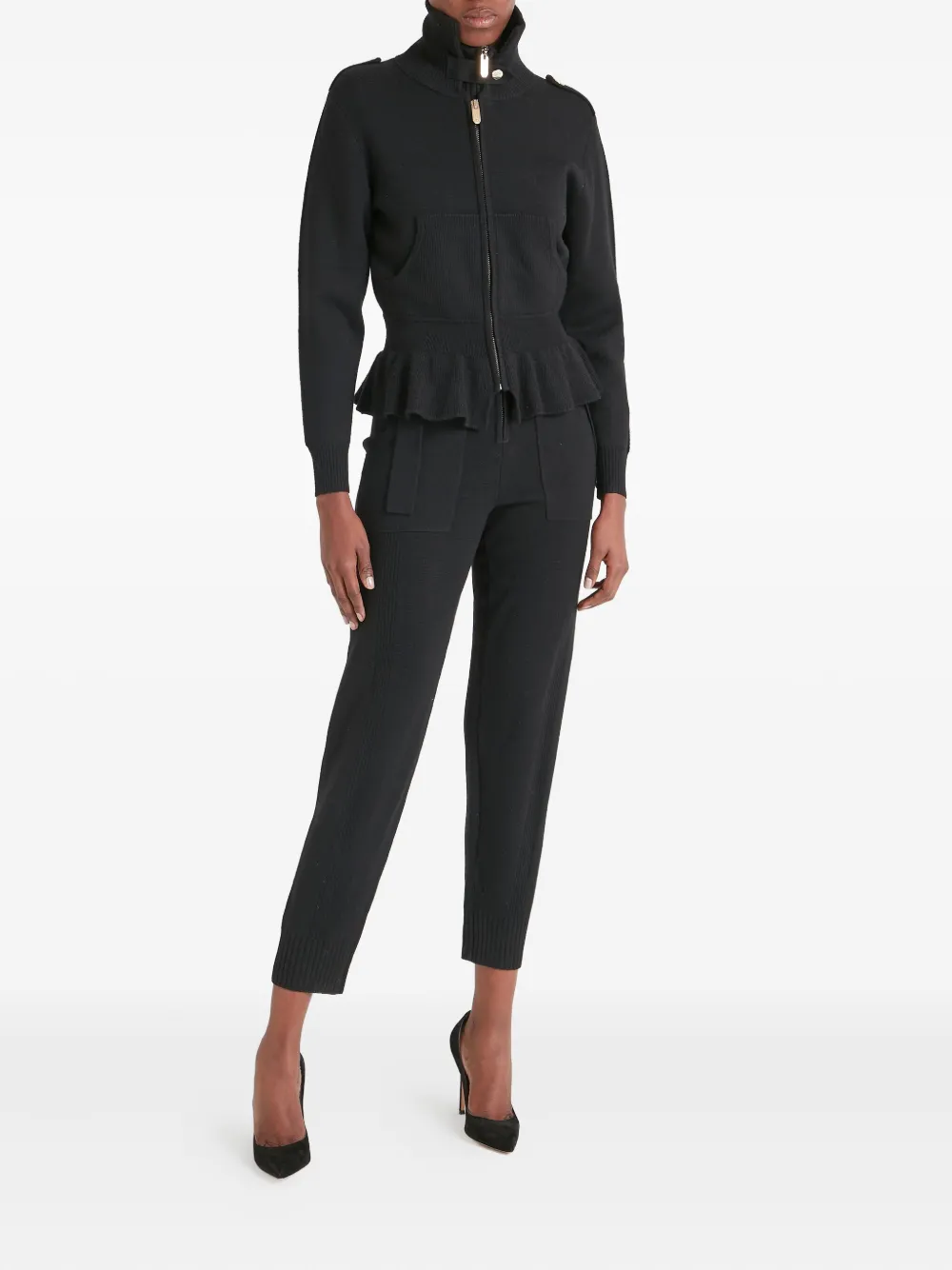 Temperley London ruffled zip NAPOLEON KNIT jacket | Fitted Jackets | Image 2
