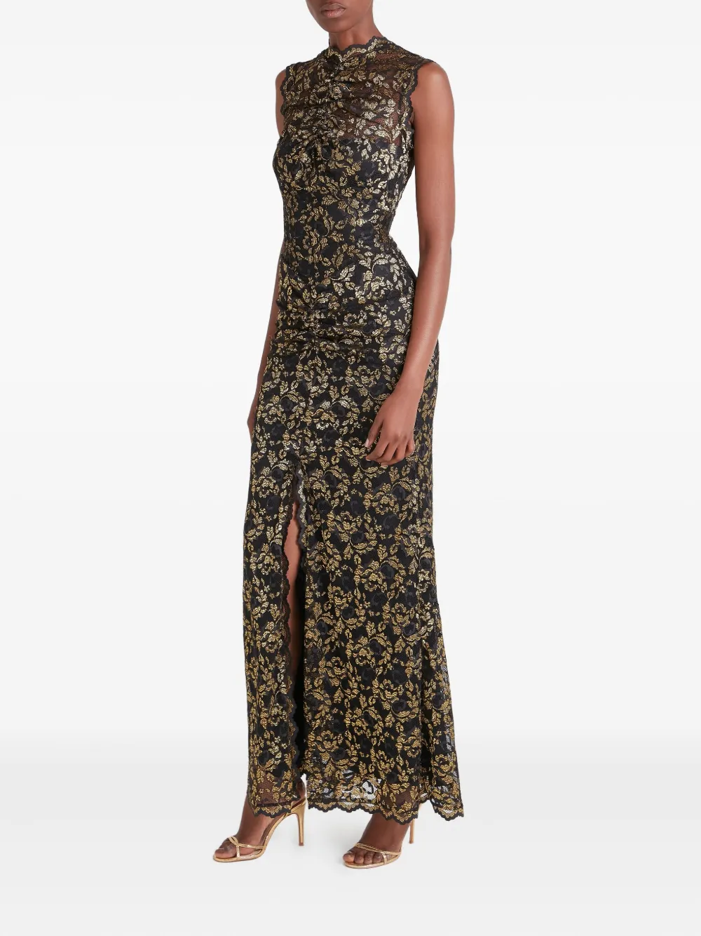 Temperley London Orris Sleeveless Gown In Black