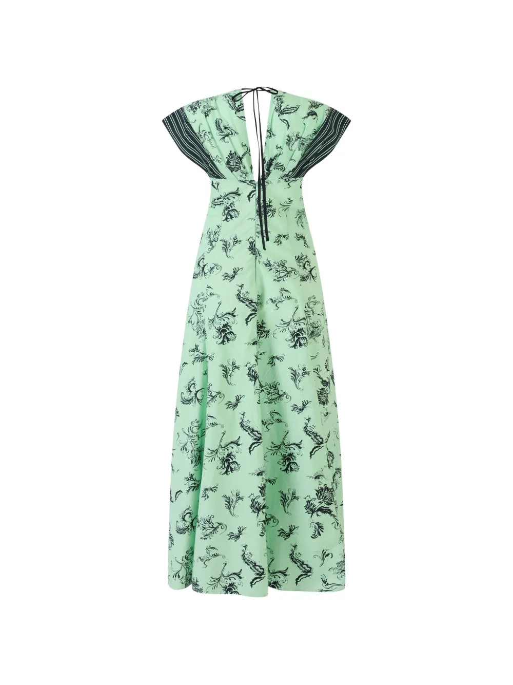 Rosie Assoulin Midi-jurk met bloemenprint Groen