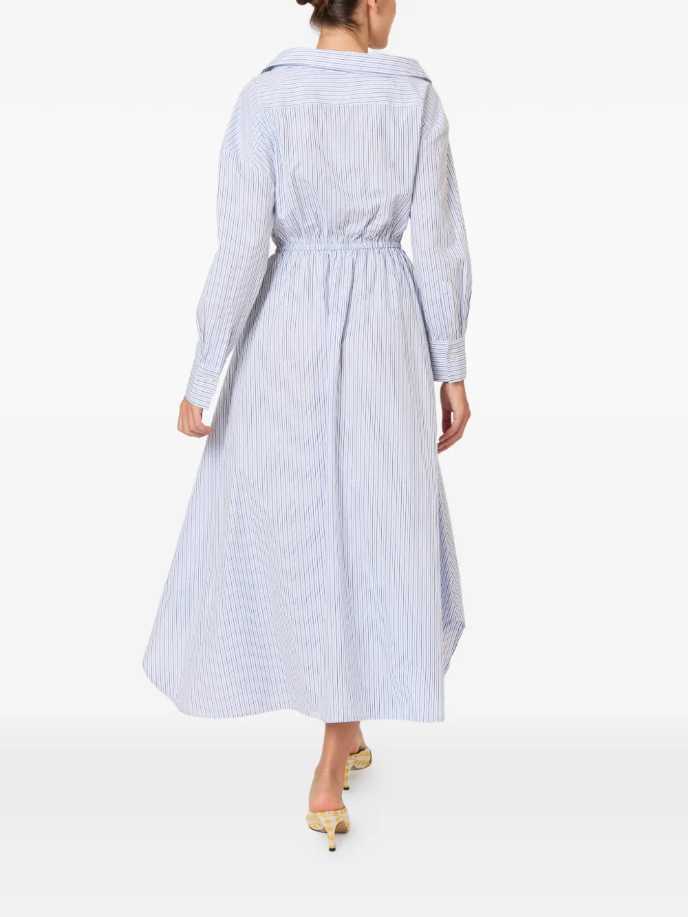 Rosie Assoulin Gestreepte jurk Blauw