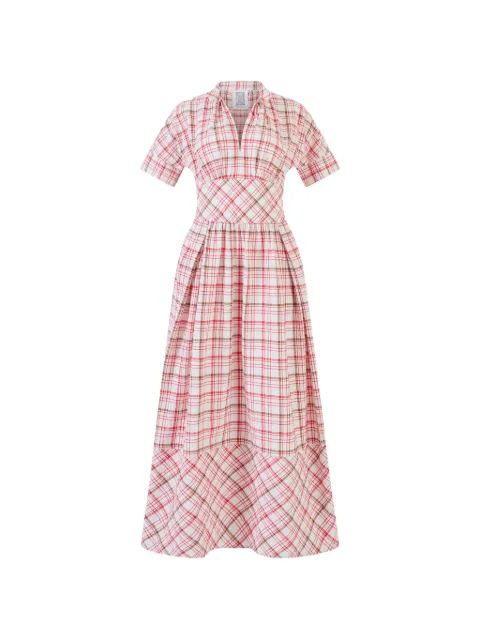 Rosie Assoulin checked pleated dress