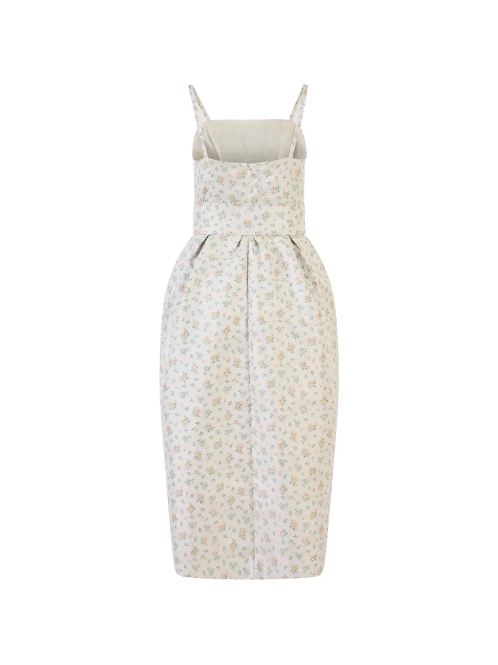 Rosie Assoulin Midi-jurk met bloemenprint Beige