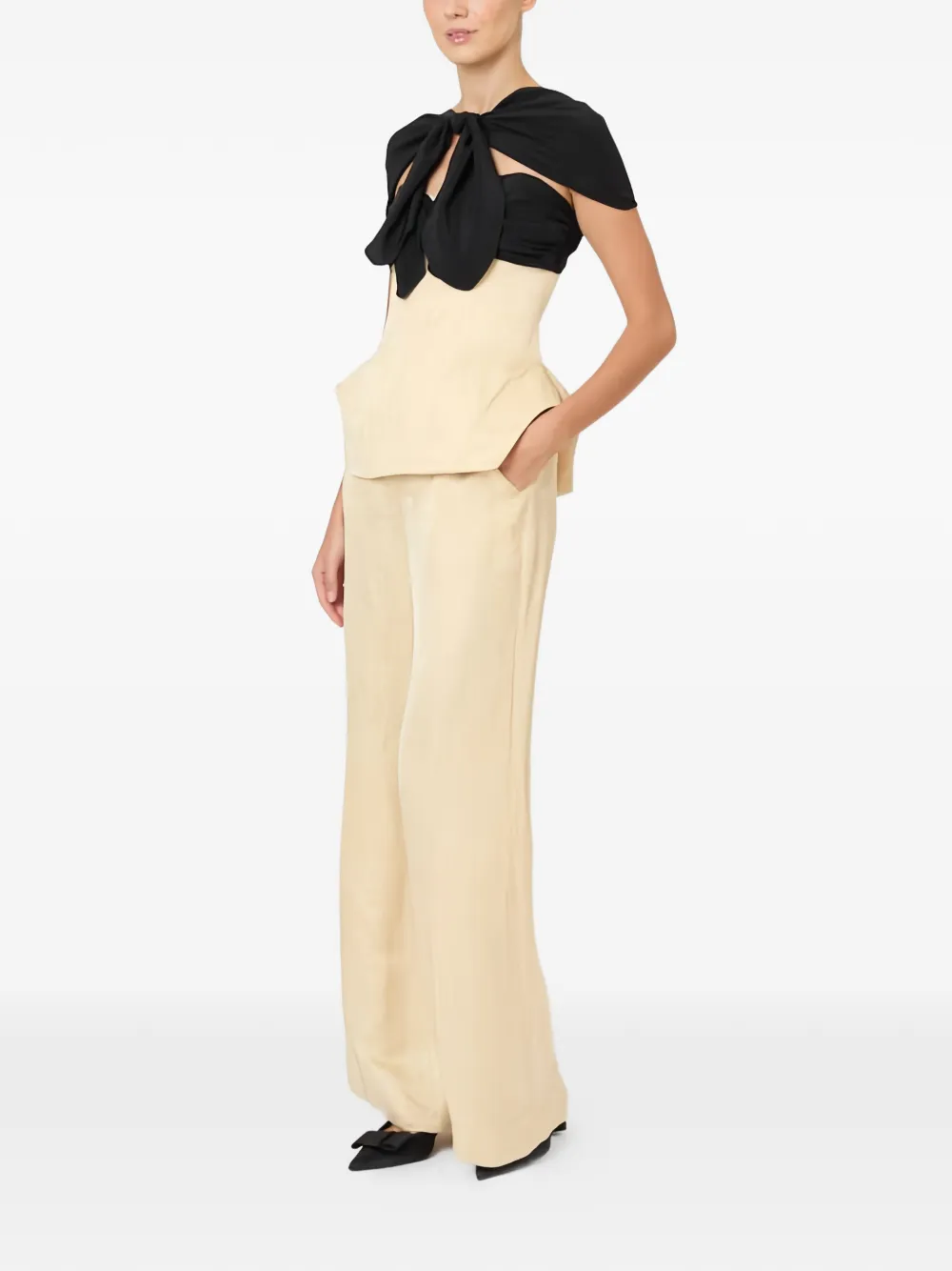  Rosie Assoulin Concealed-closure Palazzo Pants - Neutrals 