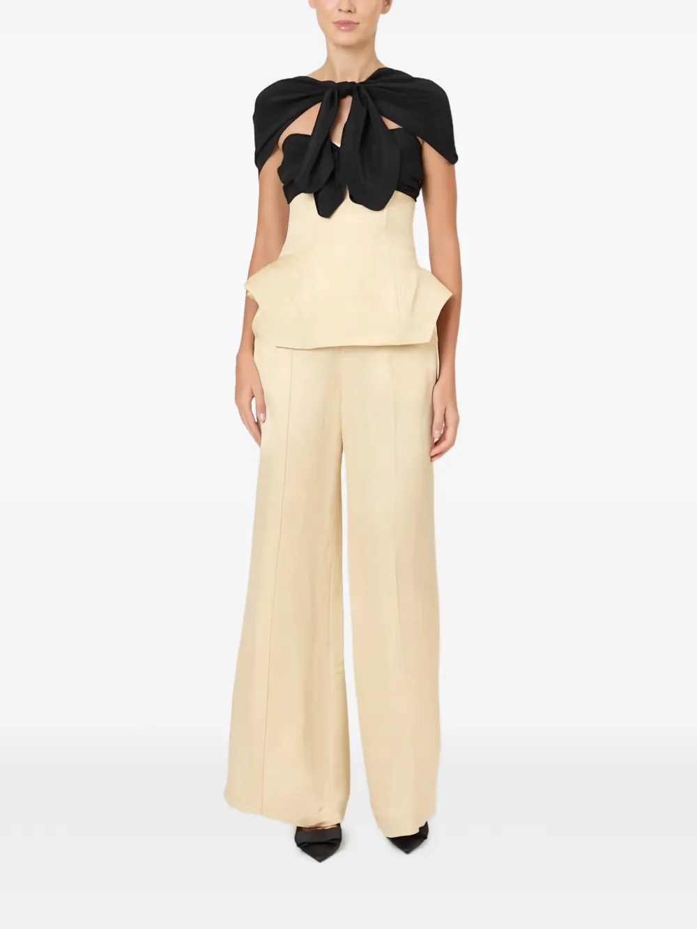  Rosie Assoulin Concealed-closure Palazzo Pants - Neutrals 