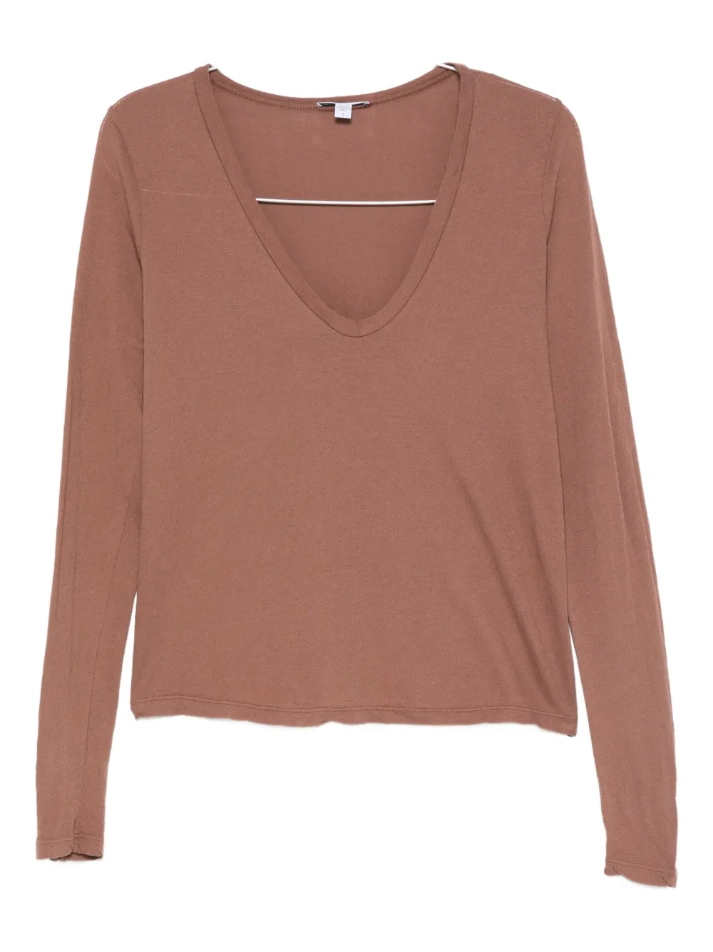 James Perse V-neck top | Brown | Image 1