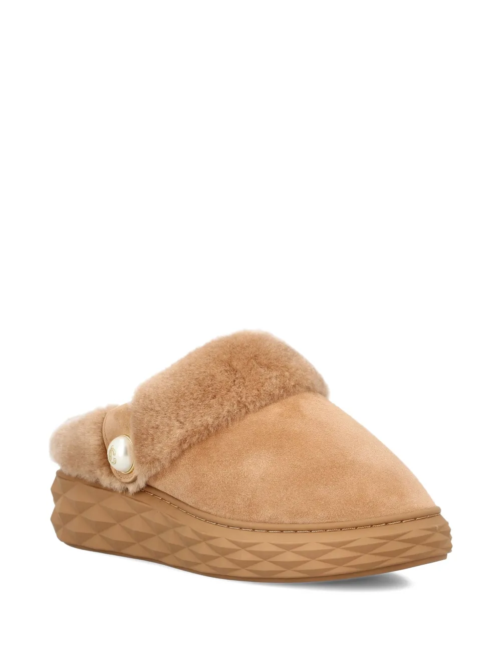 Jimmy Choo Diamond Maxi mules Brown