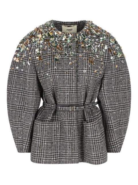 FENDI crystal-embellished jacket