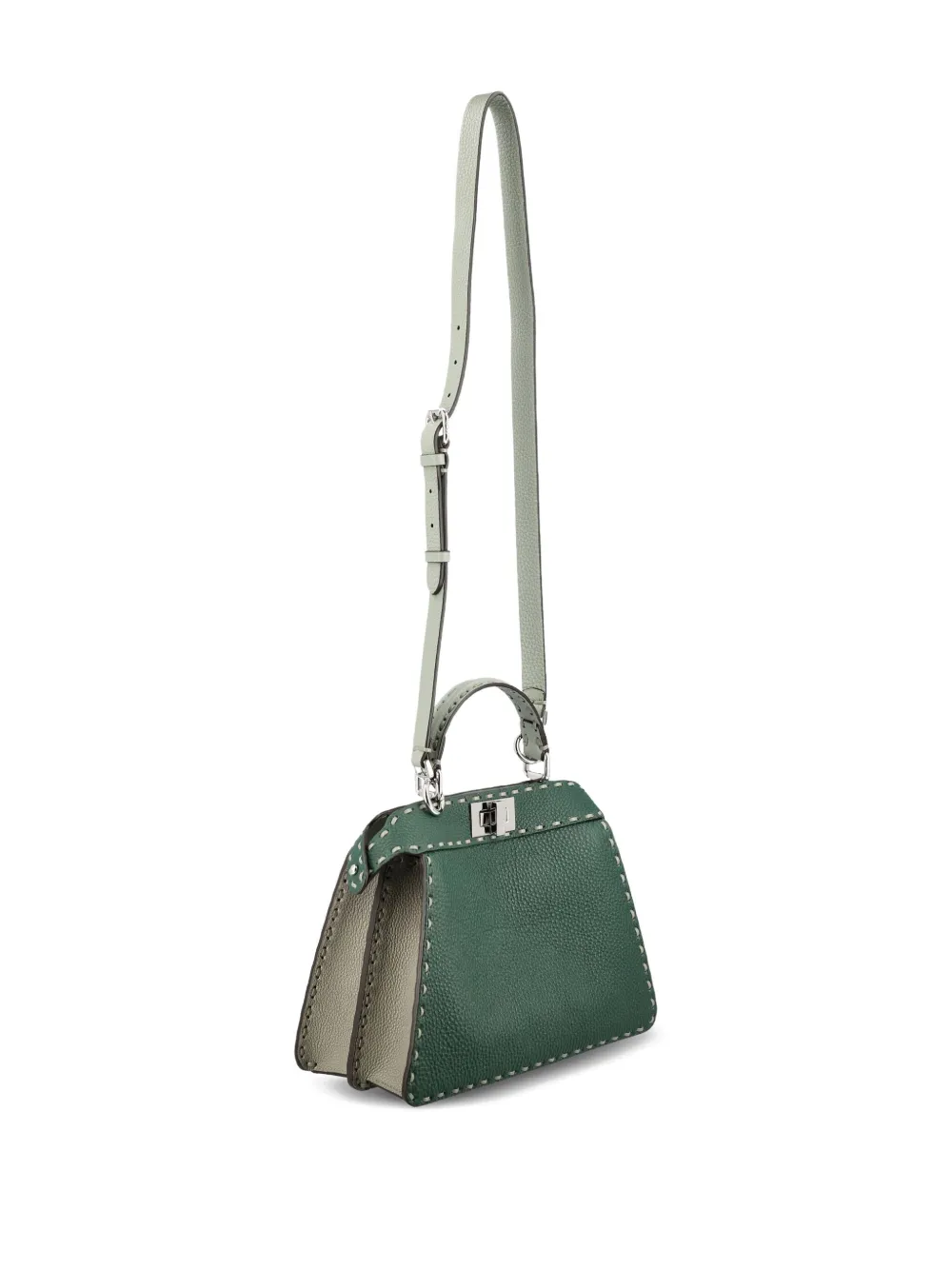 FENDI Peekaboo I See u kleine shopper - Groen