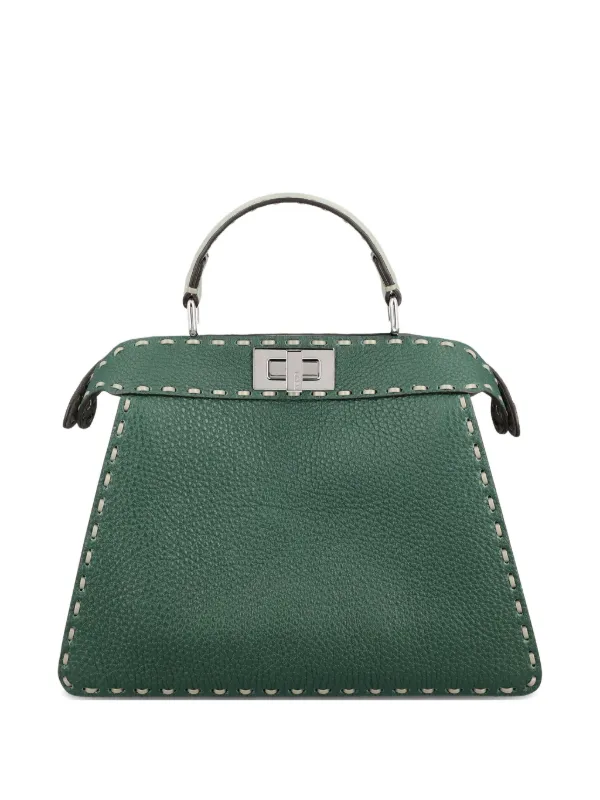 FENDI Small Peekaboo ISeeU Tote Bag Green FARFETCH IN
