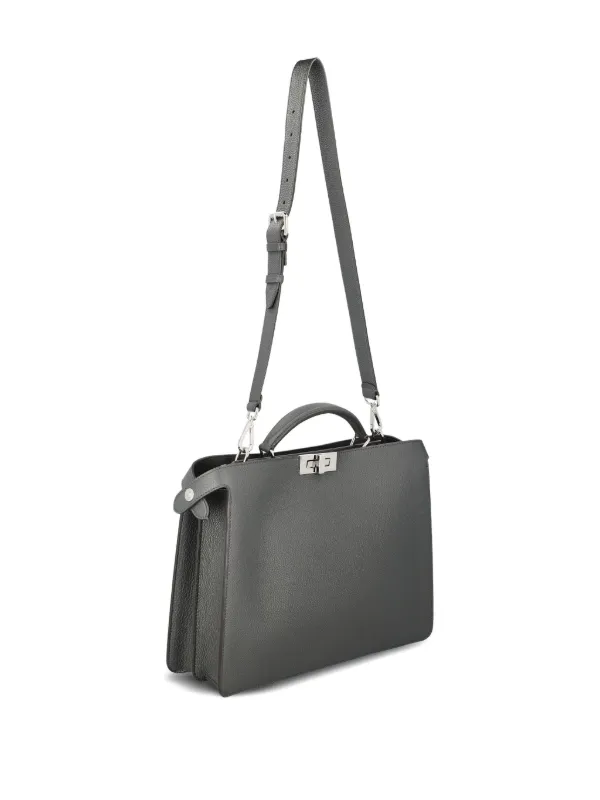 FENDI ピーカブー アイシーユー トートバッグ FENDI ピーカブー アイシーユー バッグ M | グレー | FARFETCH JP