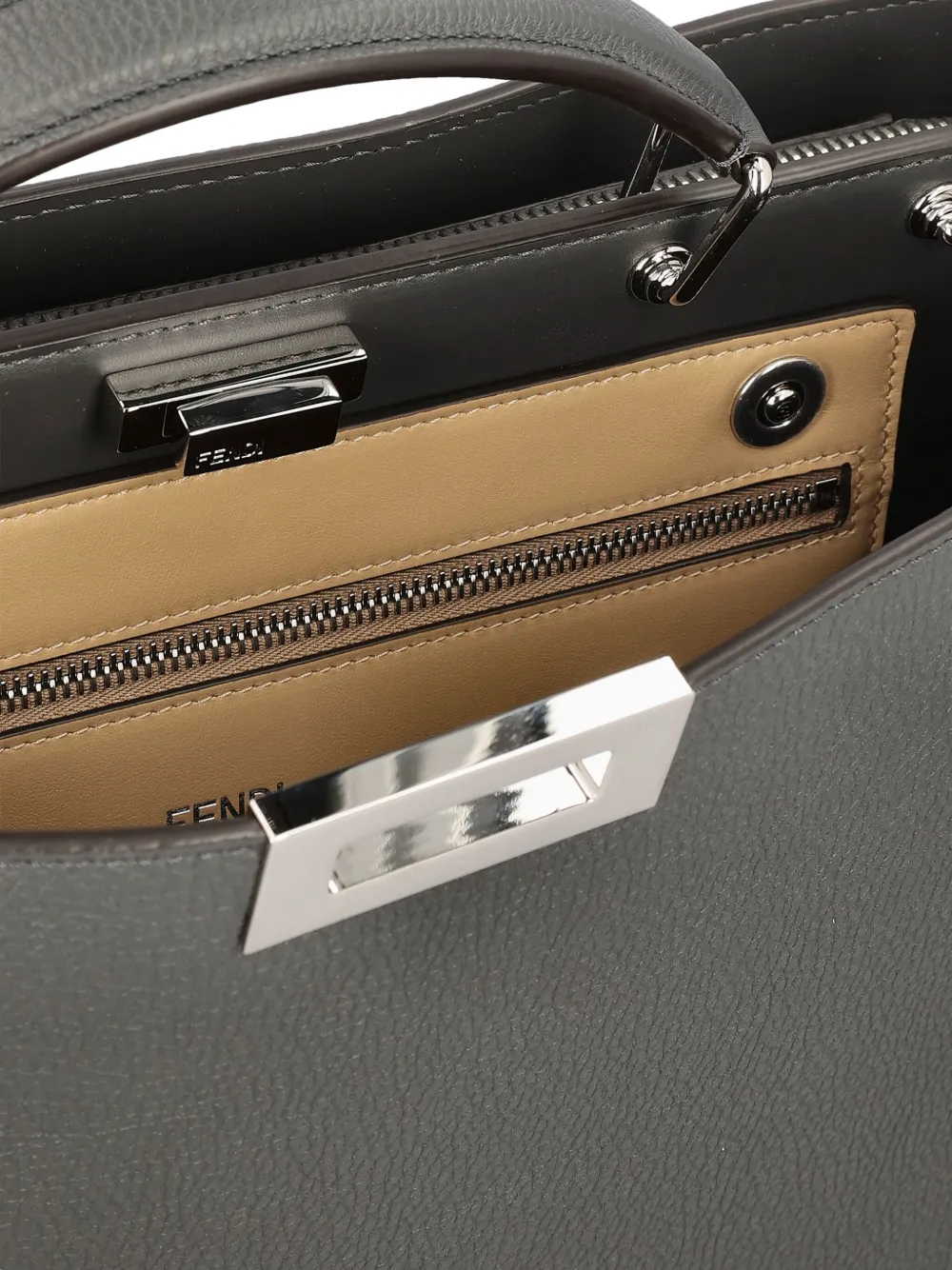 FENDI Peekaboo IseeU shopper Grijs