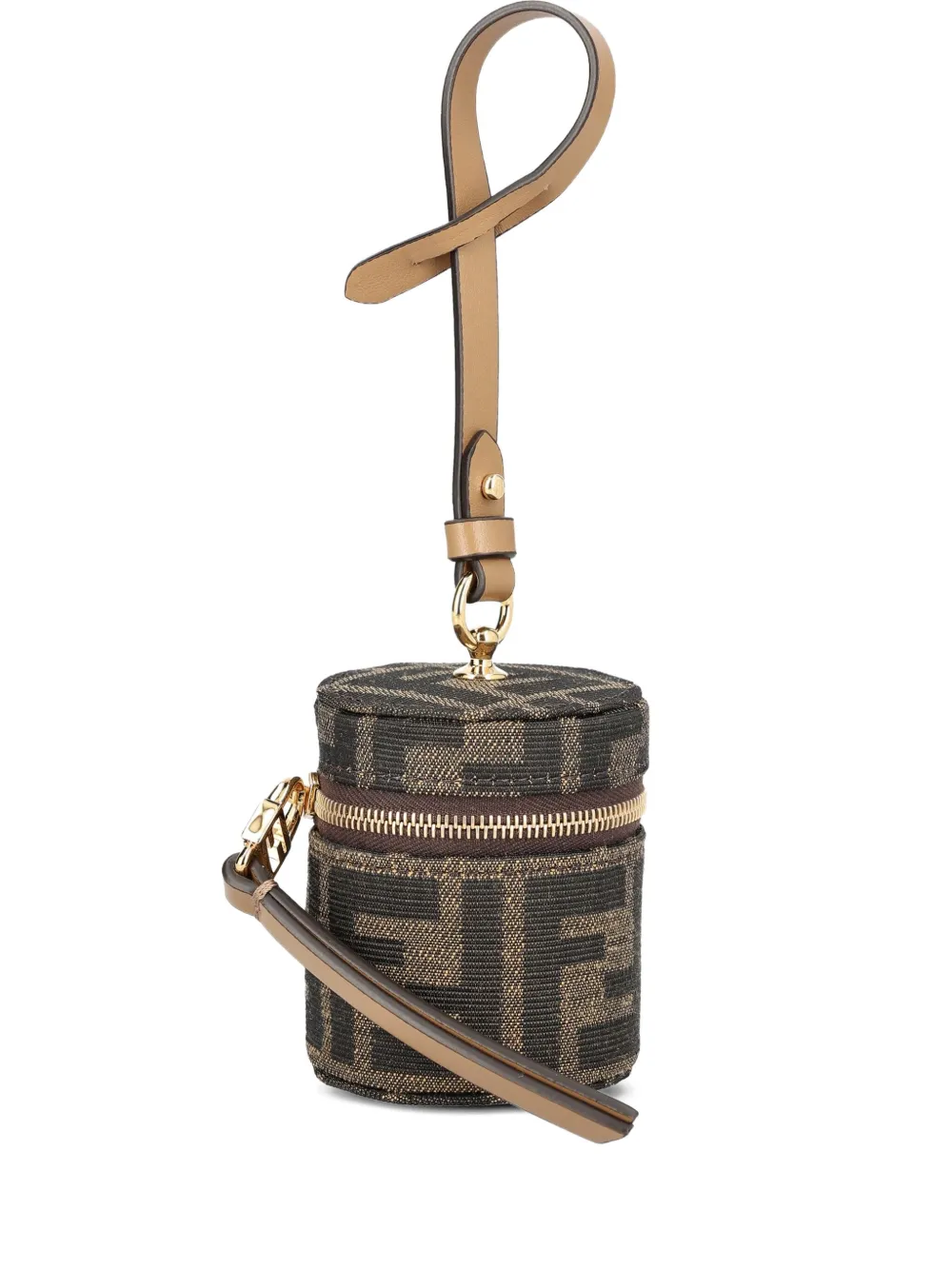 FENDI バゲット モノグラム コインケース - ブラウン FENDI バゲット モノグラム コインケース - ブラウン
