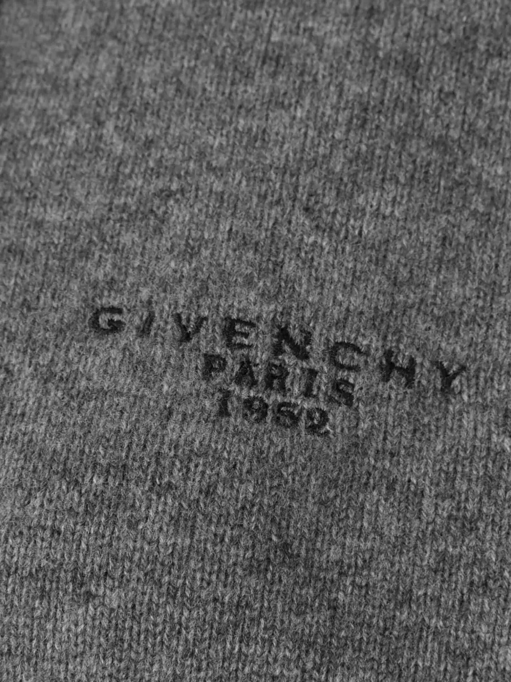 Givenchy Logo-embroidered Cardigan In Gray