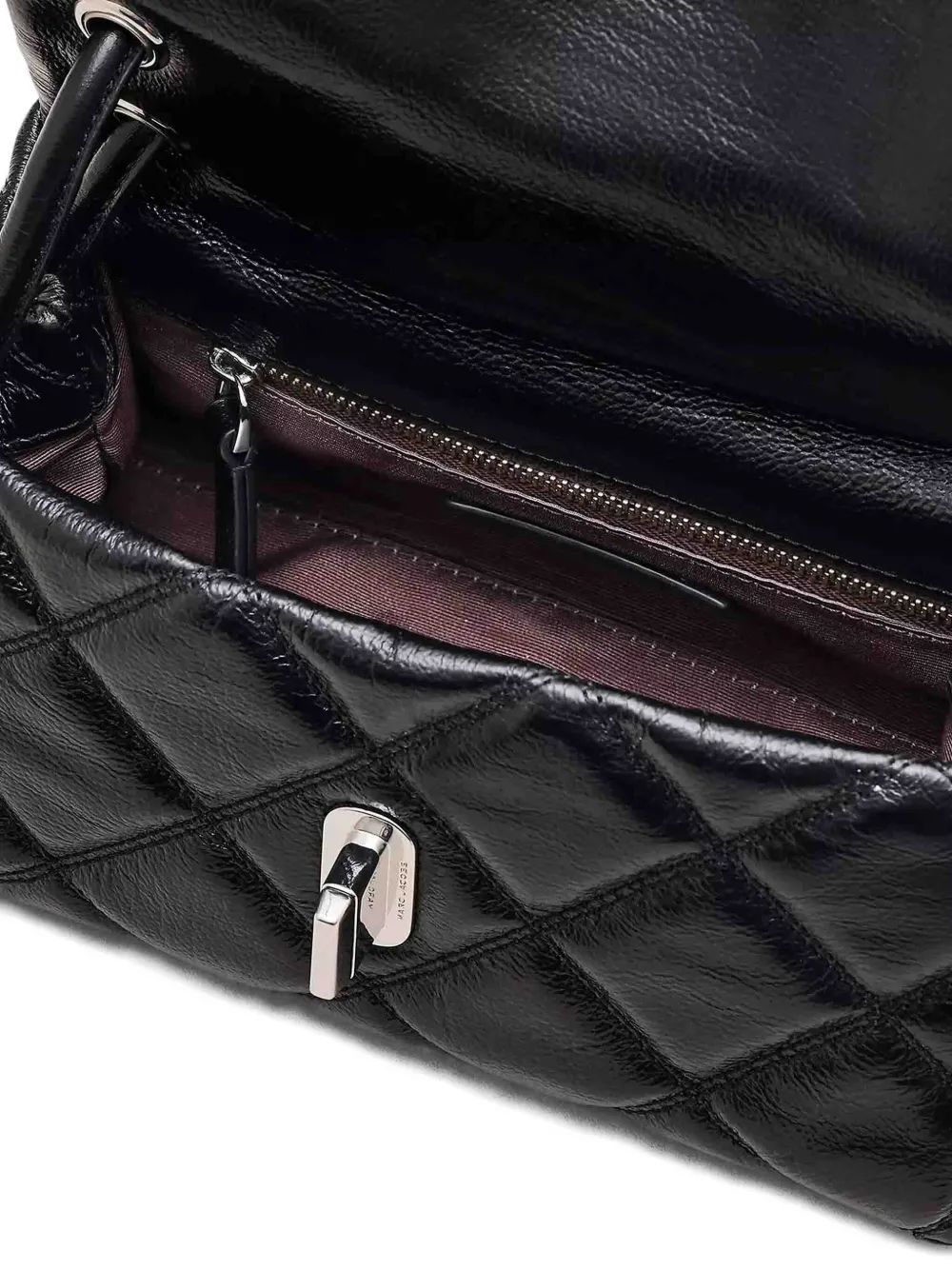 Marc Jacobs Quilted Leather Shoulder Bag In Black