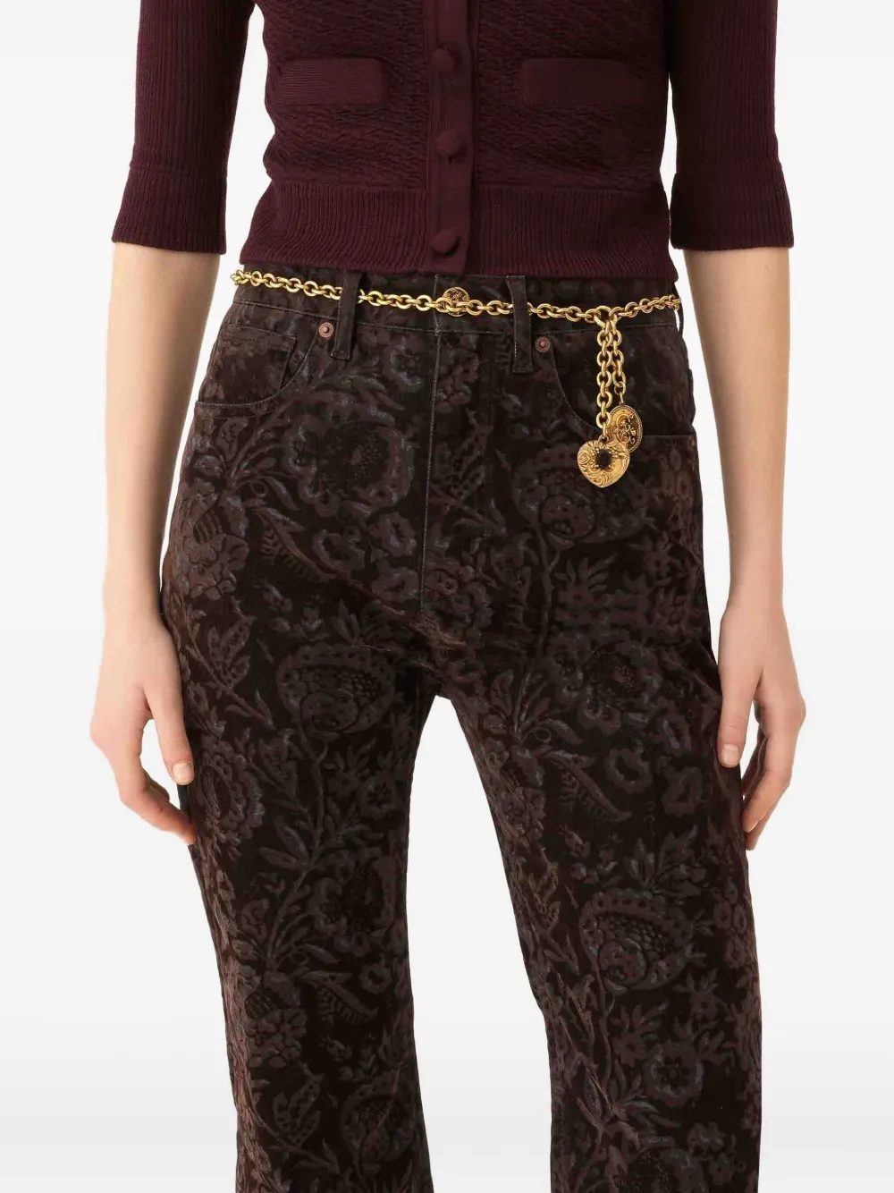 Chloé Chain And Pendant Belt Collection In Gold