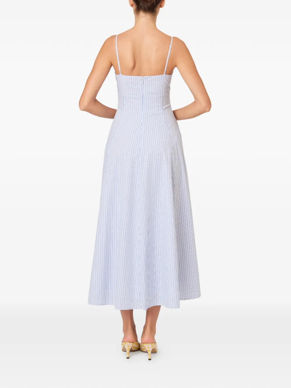 Rosie Assoulin Gestreepte jurk Blauw