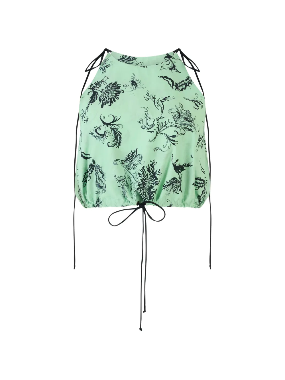 Rosie Assoulin Top a fiori - Verde