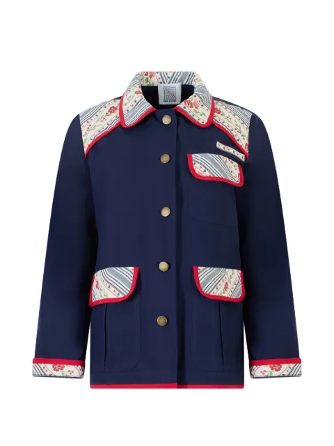 Rosie Assoulin button floral-trim jacket