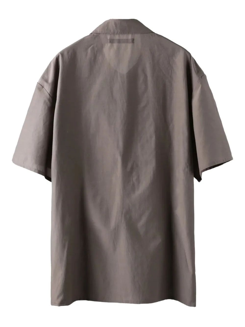 Post Archive Faction Silk Blend Shirt In Gray