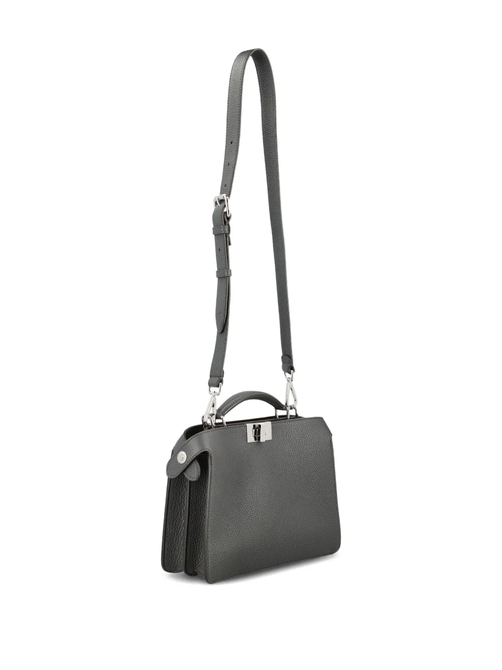 Fendi Small Peekaboo Iseeu Tote Bag In Gray