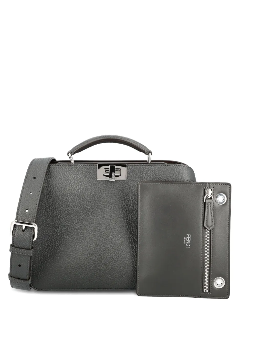 FENDI ピーカブー I See U ハンドバッグ S - グレー FENDI ピーカブー I See U ハンドバッグ S - グレー