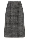 FENDI checked tweed skirt - Grey