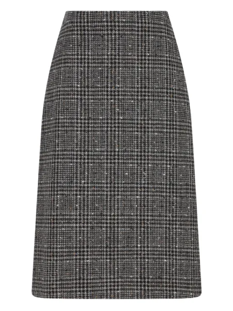 FENDI checked tweed skirt