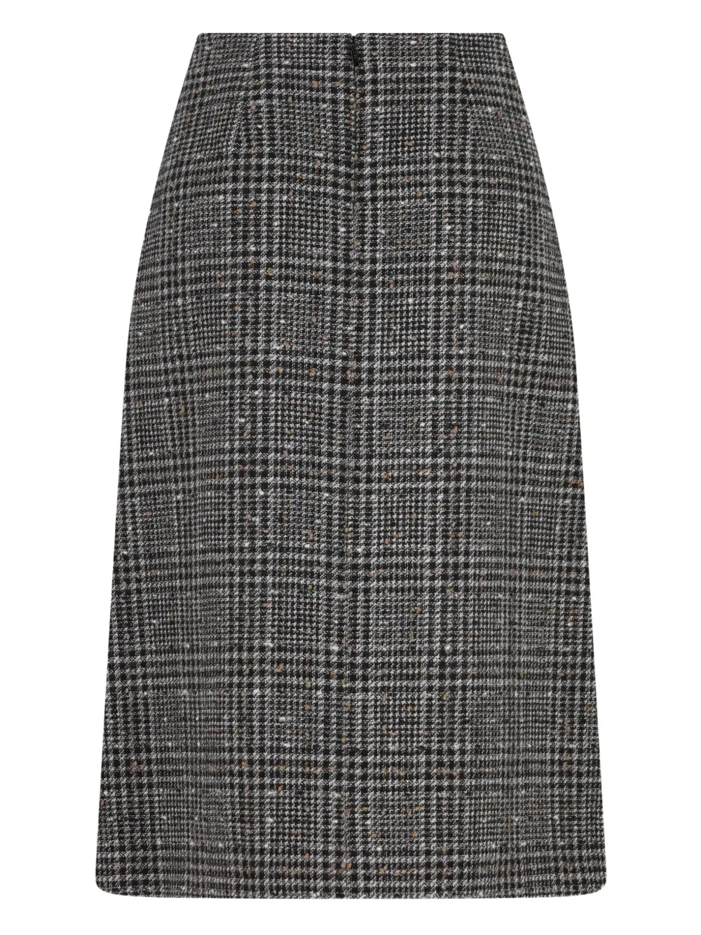 FENDI checked tweed skirt - Grijs