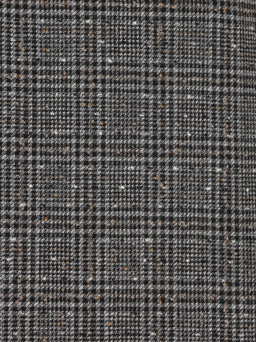 Fendi Women Check Tweed Skirt In Gray