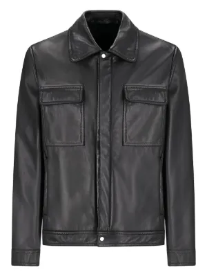 DONDUP レザー ライダースジャケット | ブラック | FARFETCH JP